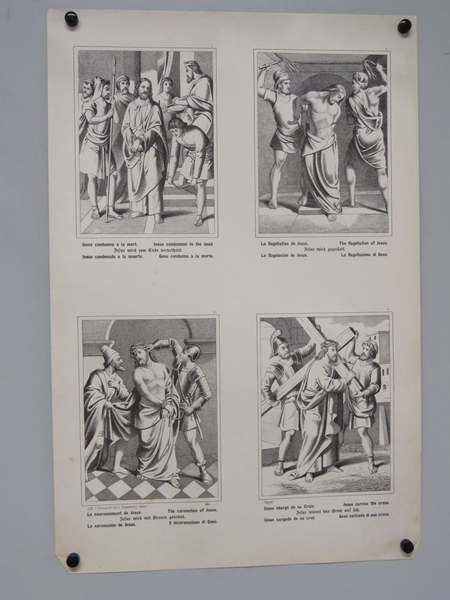 2 stations du Chemin de croix. (titre factice), Camille Burckardt, 1880-1888