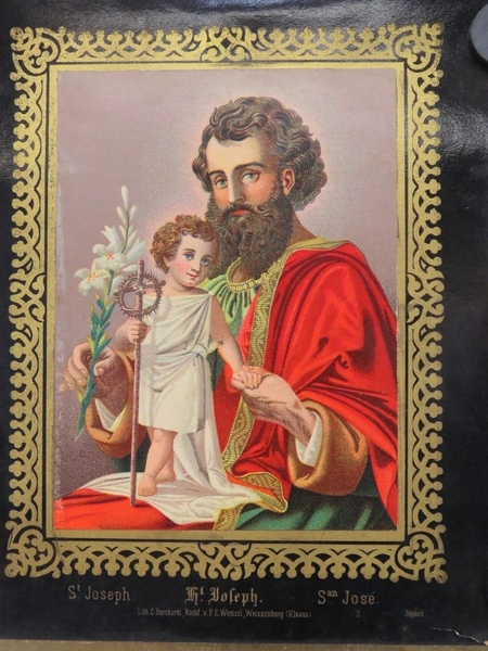 St. Joseph. (titre inscrit, français, allemand, espagnol), Camille Burckardt, 1880-1888