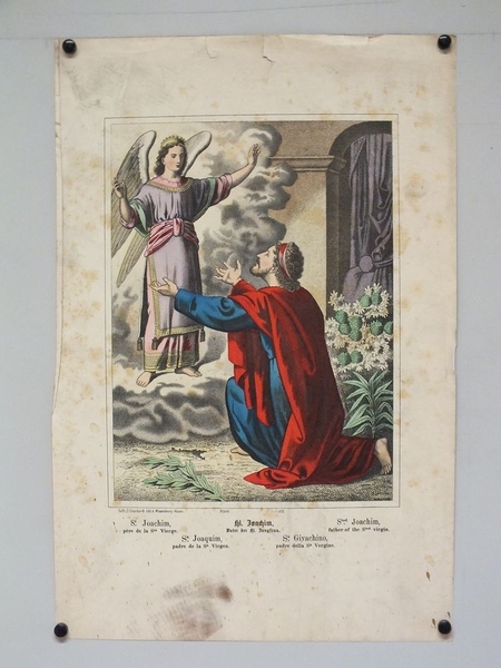 St. Joachim, père de la Ste Vierge. (titre inscrit, français, allemand, anglais, espagnol, italien), Camille Burckardt, 1880-1888