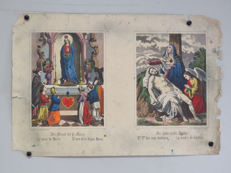 Le mois de Marie. / Nre. Dme. des sept douleurs. (titre inscrit, allemand, français, espagnol)_0
