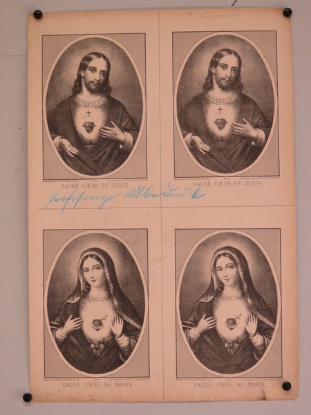 SACRE COEUR DE JESUS. / SACRE COEUR DE MARIE. (titre inscrit, français), Aîné Bernasconi, 1880-1888
