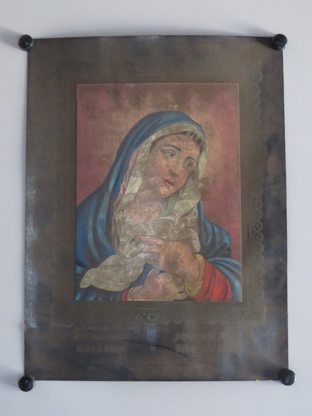 Mère douloureuse. (titre inscrit, français, allemand, espagnol, anglais), Camille Burckardt, 1880-1888
