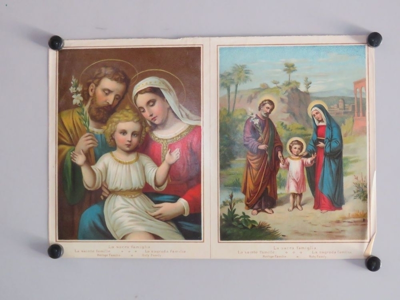 La sainte famille. (titre inscrit, italien, français, espagnol, allemand, anglais), 4e quart 19e siècle, 1er quart 20e siècle