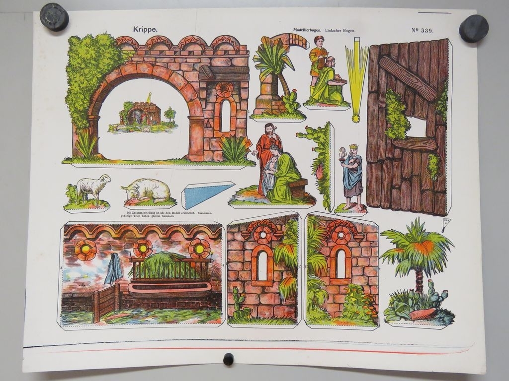 Krippe (titre inscrit, allemand) ; Crèche (titre traduit), René Ackerman, 1906-1913