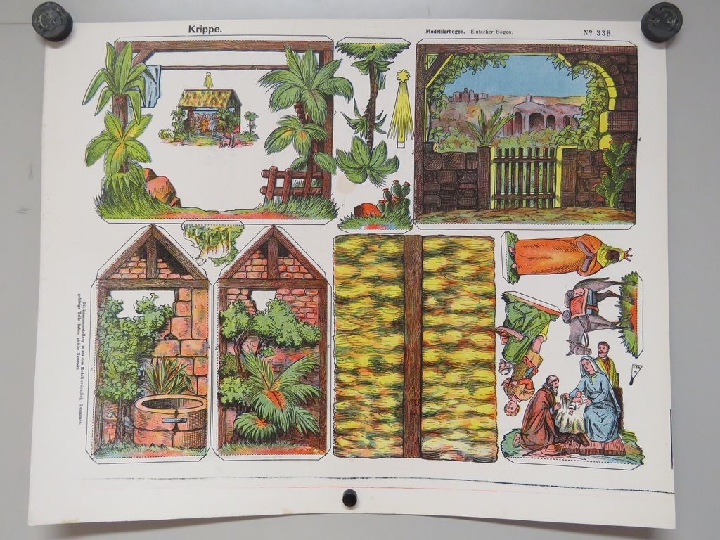 Krippe (titre inscrit, allemand) ; Crèche (titre traduit), René Ackerman, 1906-1913