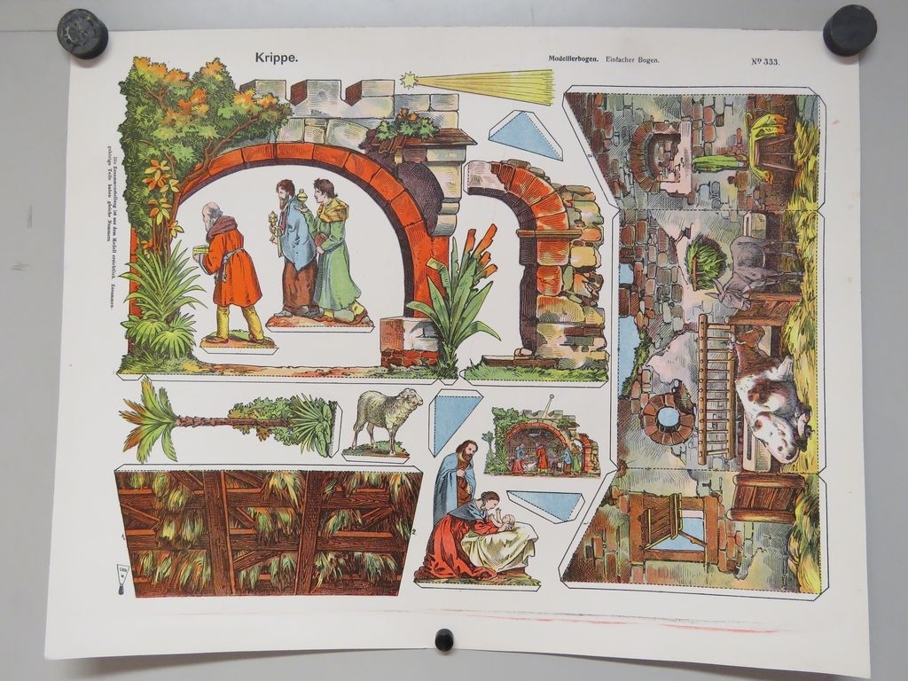 Krippe (titre inscrit, allemand) ; Crèche (titre traduit), René Ackerman, 1906-1913