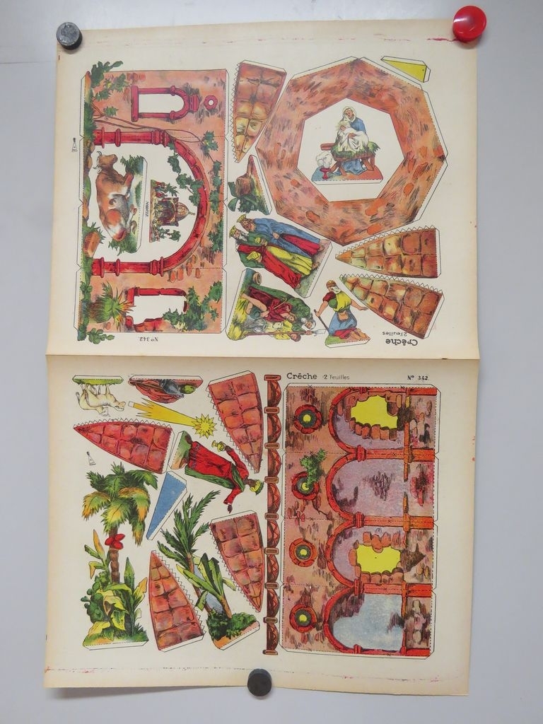 Crêche 2 feuilles (titre inscrit), René Ackerman, 1906-1913