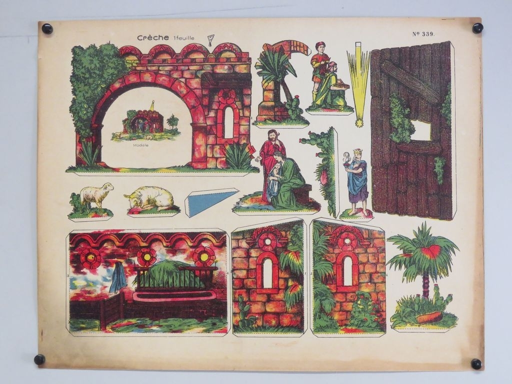 Crêche 1 feuille (titre inscrit), René Ackerman, 1906-1913