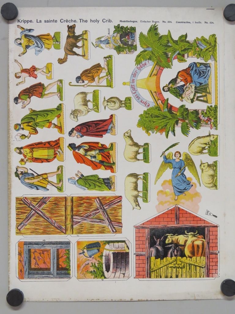 La sainte Crêche. (titre inscrit, allemand, français, anglais), René Ackerman, 1906-1913