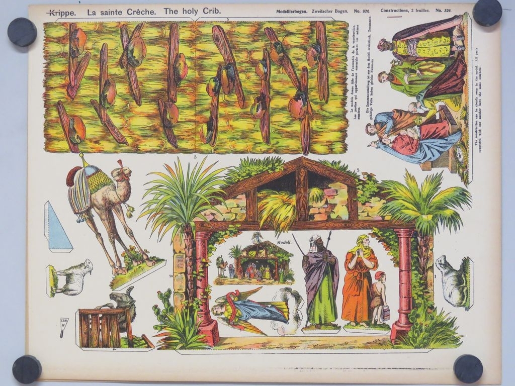 La sainte Crêche. (titre inscrit, allemand, français, anglais), René Ackerman, 1906-1913