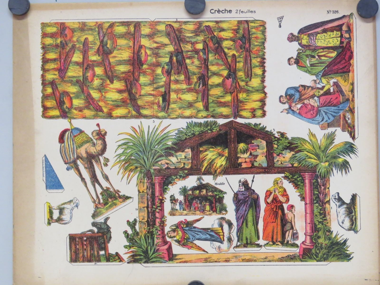 Crèche 2 feuilles (titre inscrit), René Ackerman, 1906-1913