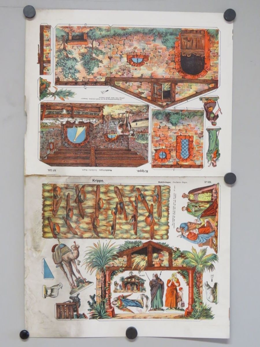 Krippe. (titre inscrit, allemand) ; Crèche. (titre traduit), René Ackerman, 1906-1913