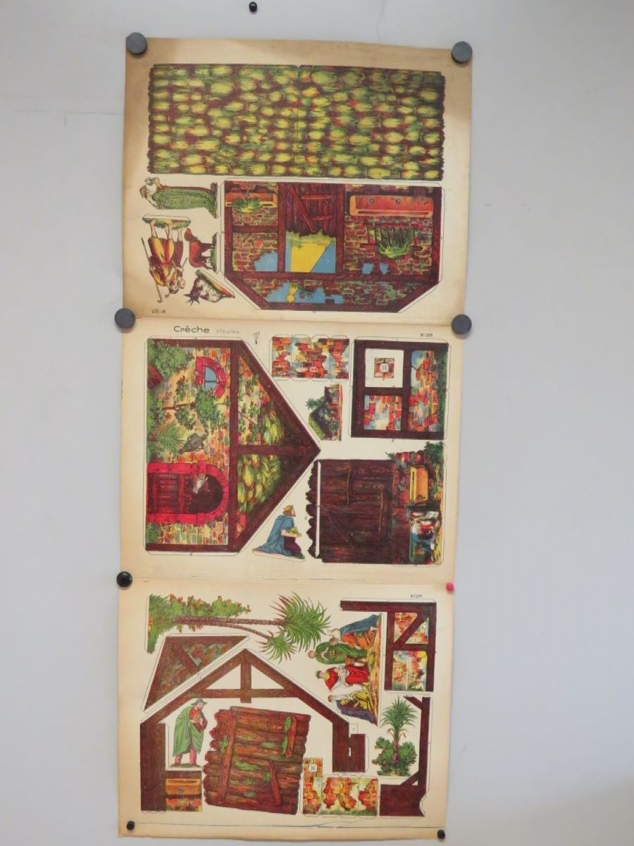 Crêche 3 feuilles (titre inscrit), René Ackerman, 1906-1913