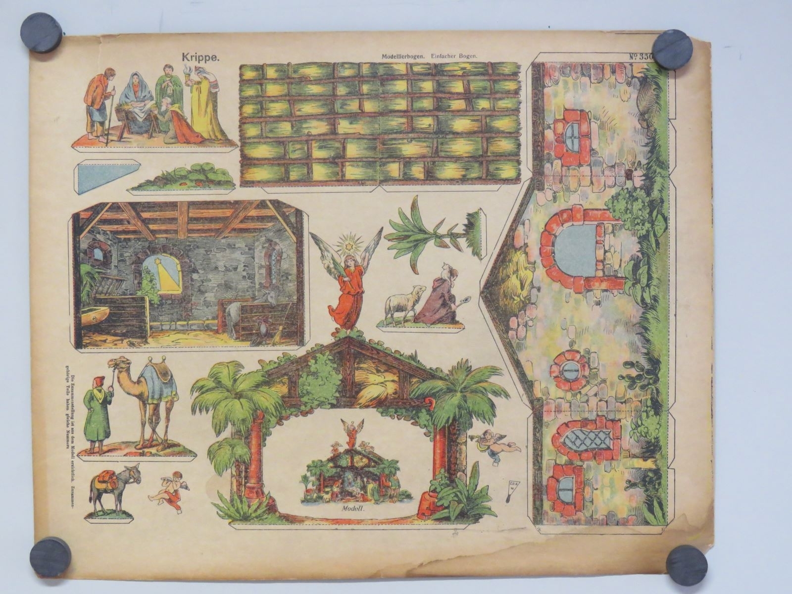 Krippe (titre inscrit, allemand) ; Crèche (titre traduit), René Ackerman, 1906-1913