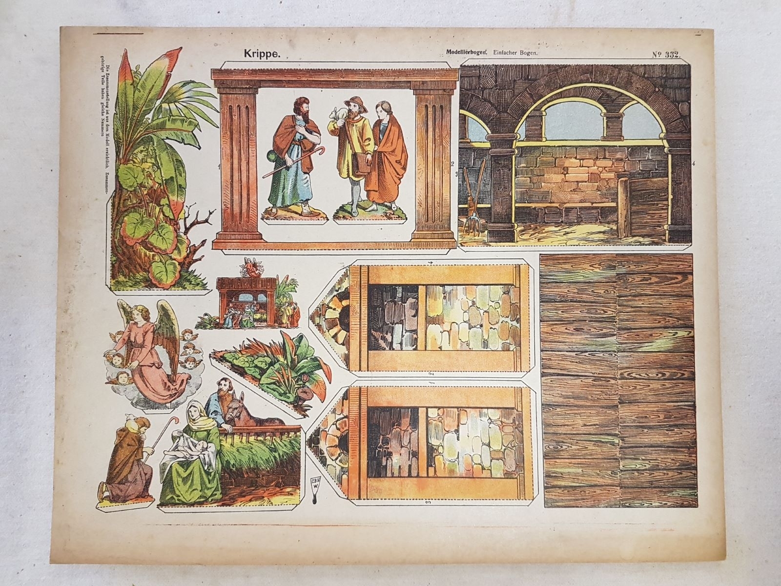Krippe. (titre inscrit, allemand) ; Crèche (titre traduit), René Ackerman, 1906-1913