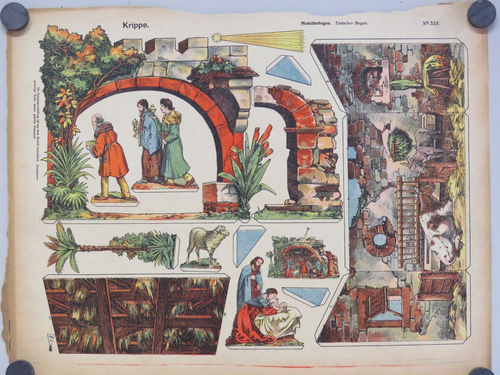 Krippe. (titre inscrit, allemand) ; Crèche (titre traduit), René Ackerman, 1906-1913