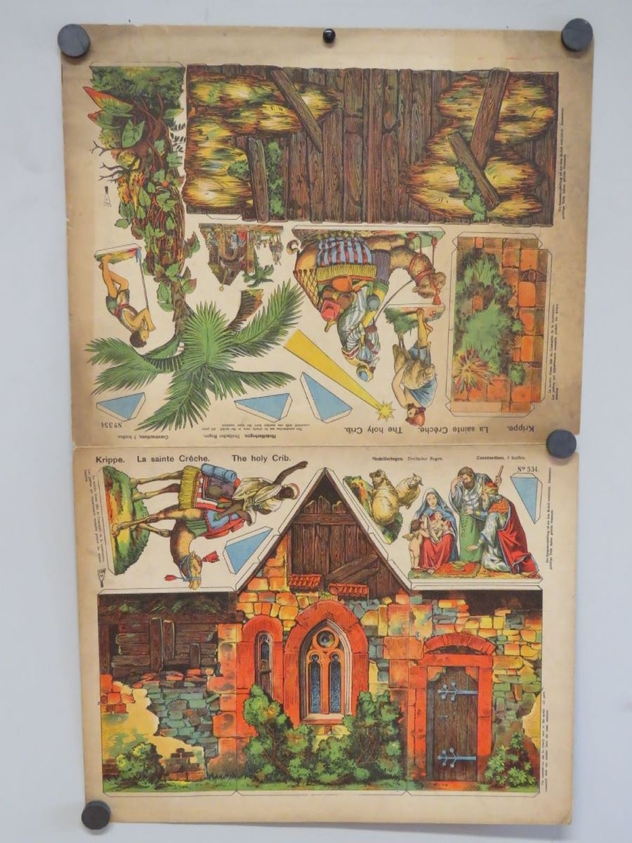 La sainte Crêche. (titre inscrit, allemand, français, anglais), René Ackerman, 1906-1913