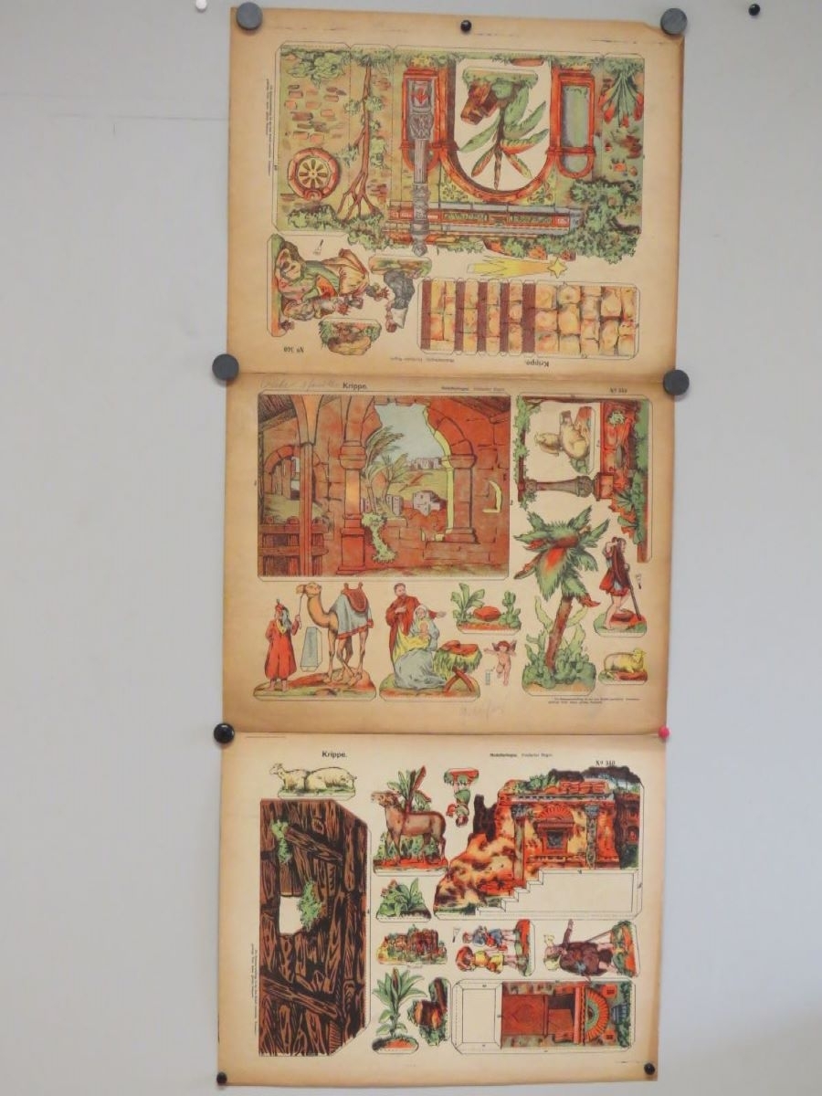 Krippe. (titre inscrit, allemand) ; Crèche. (titre traduit), René Ackerman, 1906-1913
