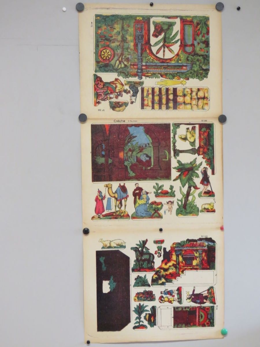 Crèche 3 feuilles (titre inscrit), René Ackerman, 1906-1913