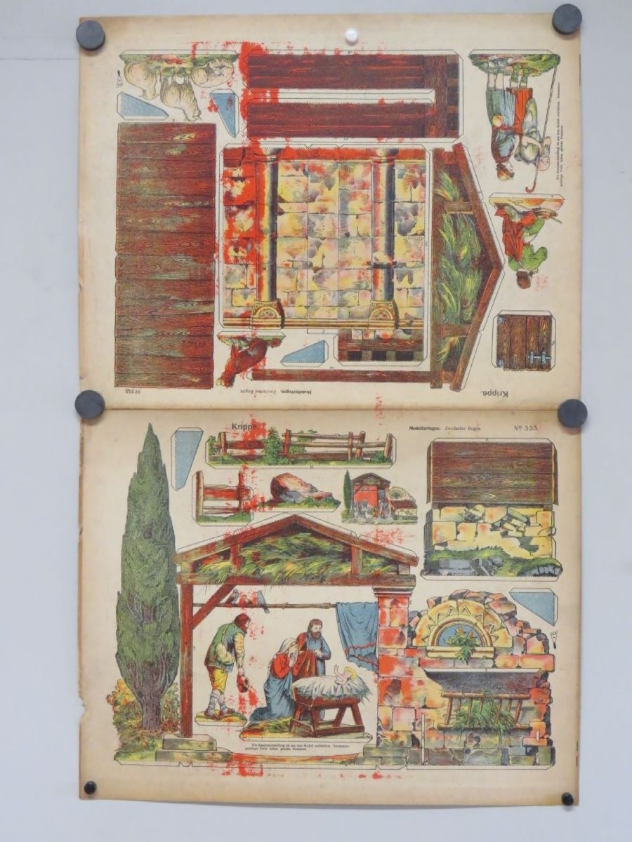 Krippe. (titre inscrit, allemand) ; Crèche (titre traduit), René Ackerman, 1906-1913