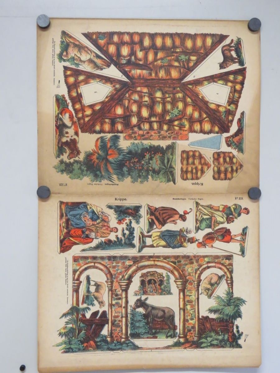 Krippe (4 bogig) (titre inscrit, allemand) ; Crèche (4 parties) (titre traduit), René Ackerman, 1906-1913