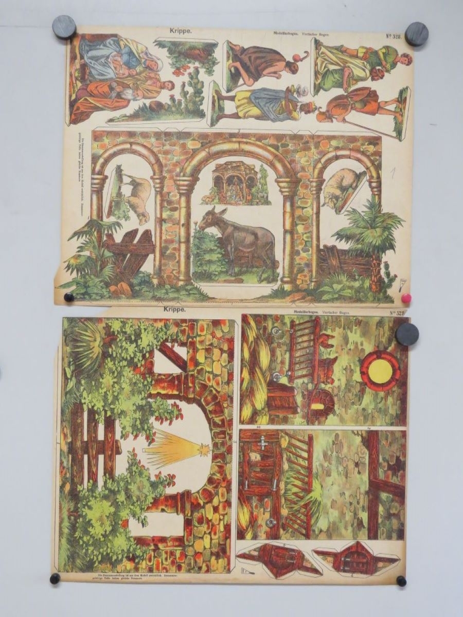 Krippe. (titre inscrit, allemand) ; Crèche (titre traduit), René Ackerman, 1906-1913