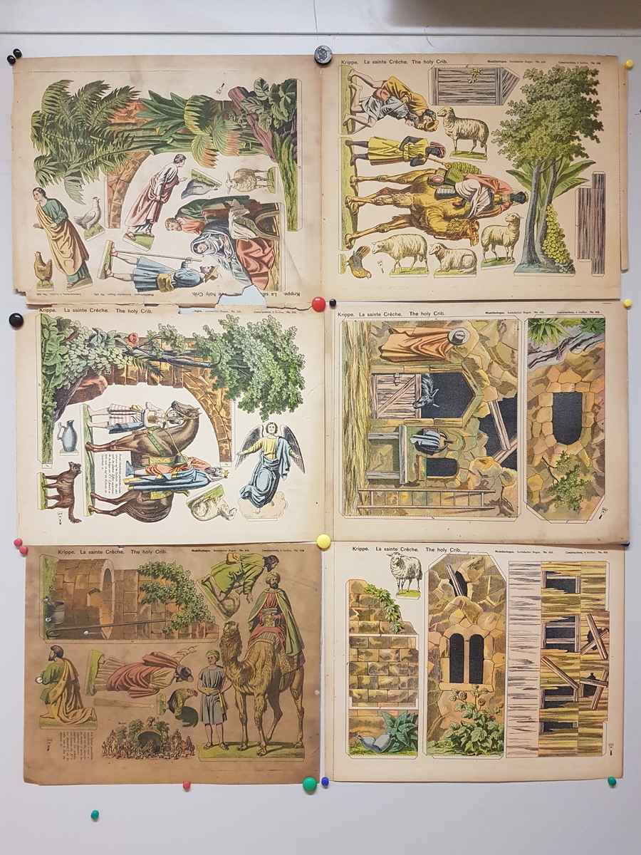 La sainte Crêche. (titre inscrit, allemand, français, anglais), René Ackerman, 1906-1913