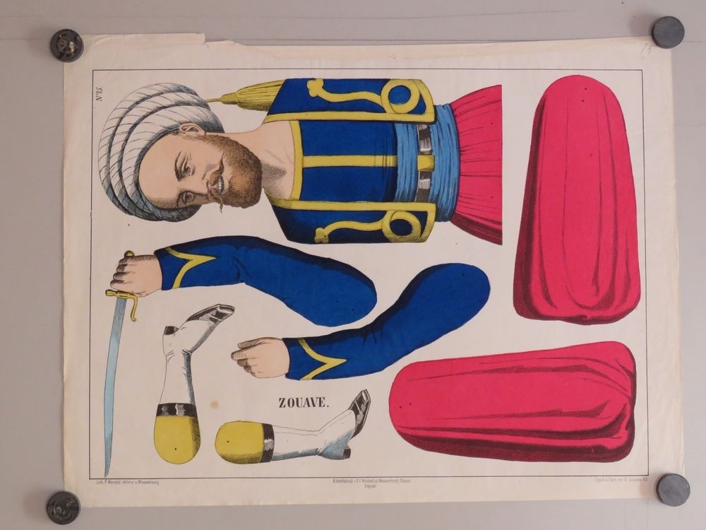 ZOUAVE. (titre inscrit), Frédéric (dit), WENTZEL Jean-Frédéric Wentzel, 1863-1880