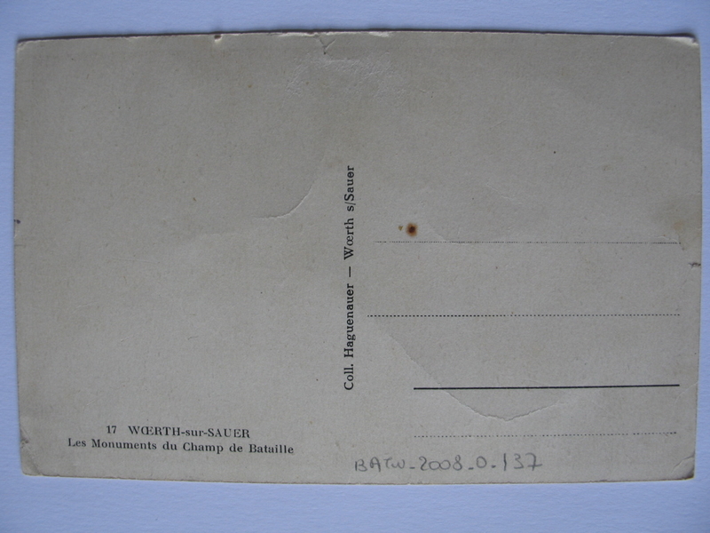 WOERTH-sur-SAUER Les Monuments du Champ de Bataille (titre inscrit)_1