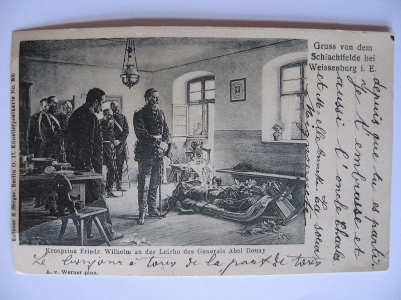 Kronprinz Friedr. Wilhelm an der Leiche des Generals Abel Douay_0