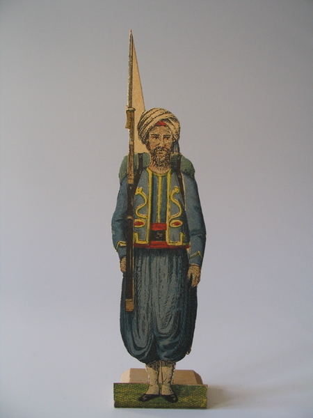 Tirailleur algérien en 1873, 1er régiment, troupe (planche n° 4) (titre factice)_0