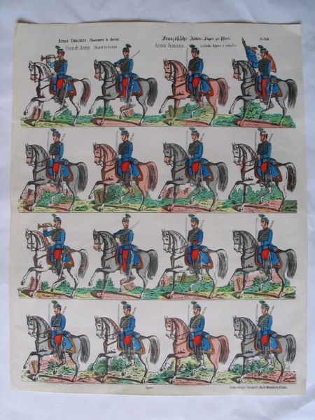 Armée française. Chasseurs à cheval.(titre), Camille Burckardt, 4e quart 19e siècle