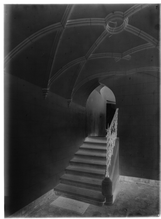 Château de Woerth : porte sous voute (titre factice), frères et cie Grieshaber, 4e quart 19e siècle, 1ère moitié 20e siècle