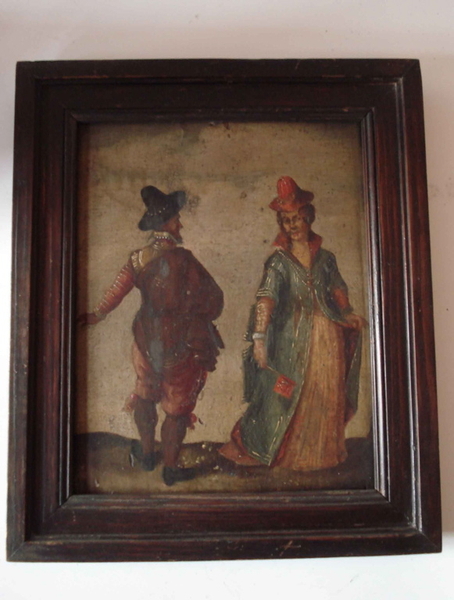 couple bourgeois du 17ème siècle (titre factice), 18e siècle