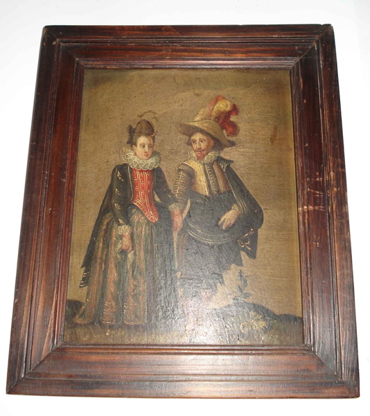 couple bourgeois du 17ème siècle (titre factice), 18e siècle