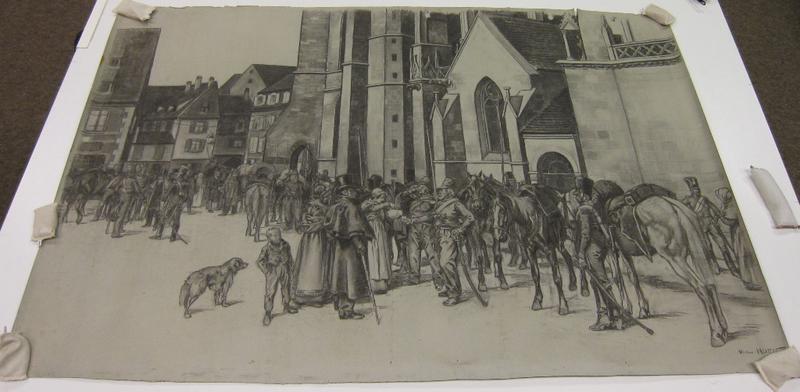 Les Alliés (autrichiens et russes) à Colmar en octobre 1813, Victor Huen, 4e quart 19e siècle, 1ère moitié 20e siècle