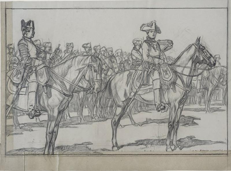 Seydlitz et les cuirassiers du grand Frédéric, Victor Huen, 1908 (?)