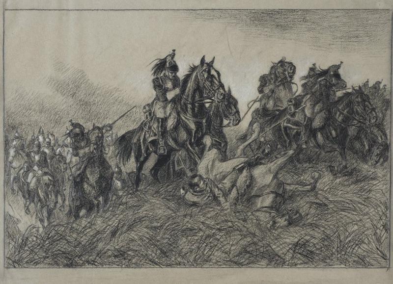 Les cuirassiers à Waterloo (18 juin 1815), Victor Huen, 1908