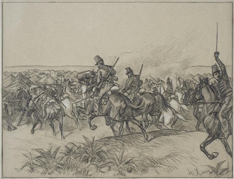 La prise de la Smalah d'Abd-el-Kader (16 mai 1843), Victor Huen, 1908 (?)