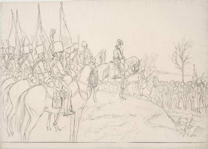 Scène militaire, Victor Huen, 1908 (?)