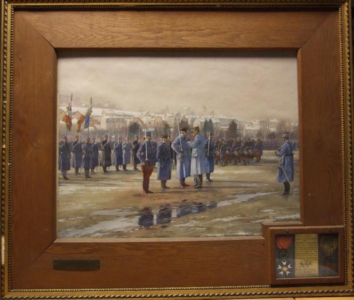 Décoration de l'adjudant Hansi à Epinal le 18 janvier 1915, Victor Huen, 1919