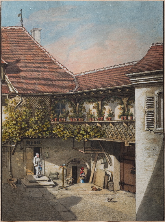 Без названия (Intérieur de la cour de Monsieur Knoll), Jean-Jacques Karpff