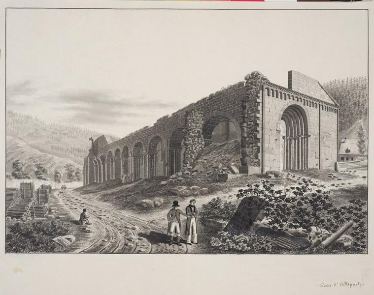 Les ruines d'Alspach, Jacques Rothmuller, 1824