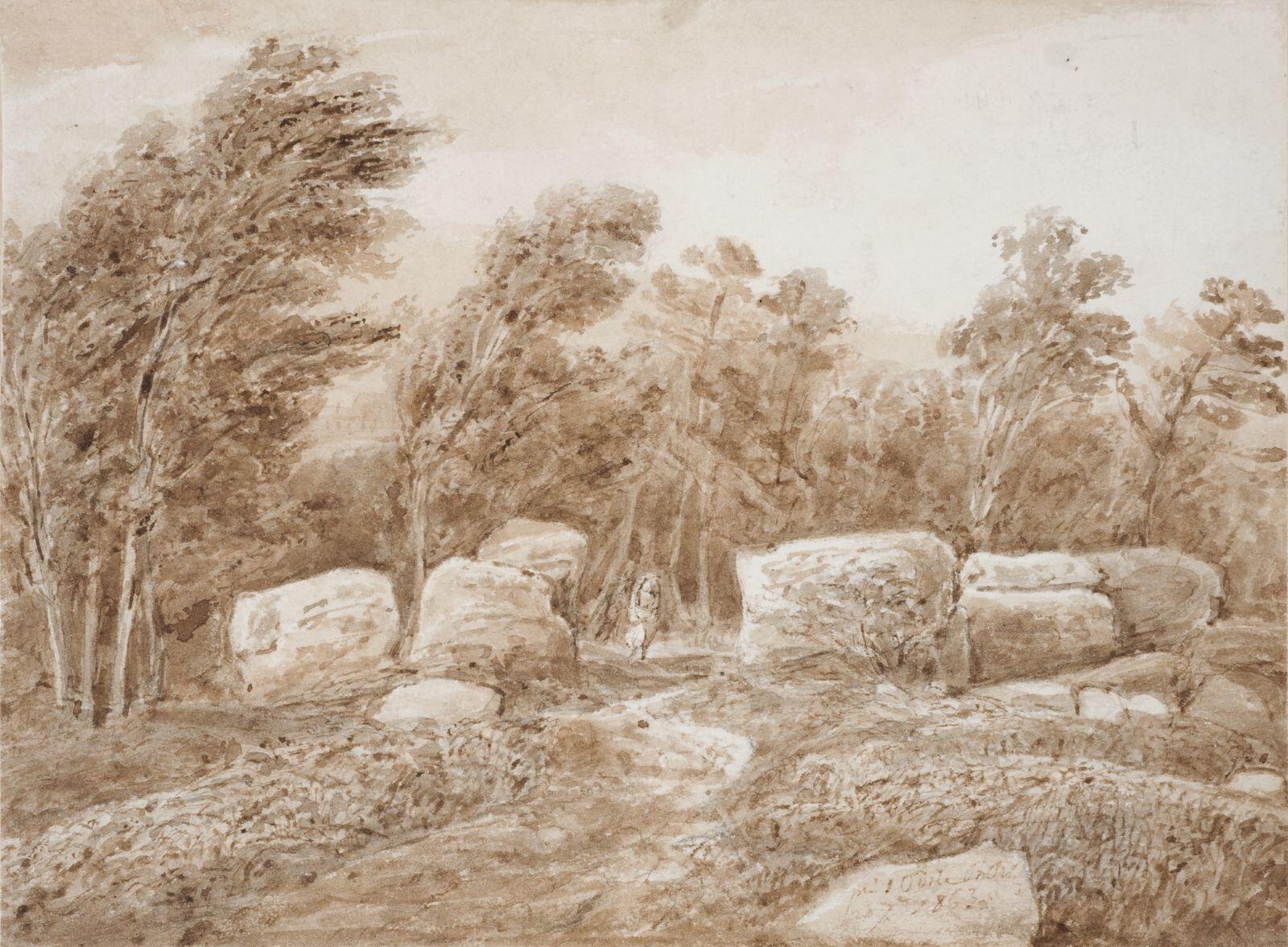 Près Sainte-Odile (titre inscrit), David Ortlieb, 1863 achevé en