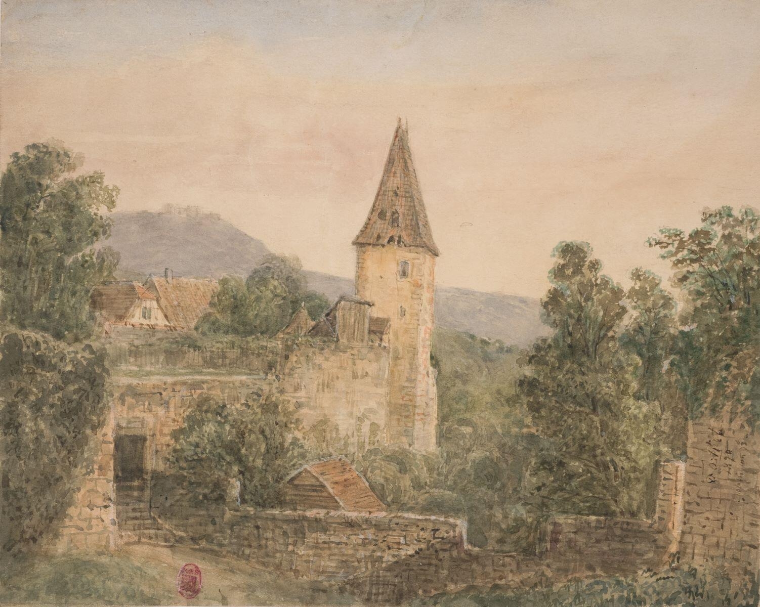 Jardins de curé à Bergheim, David Ortlieb, 1828 achevé en