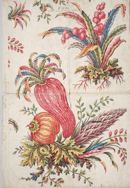Motifs pour l'impression sur étoffes, 2e moitié 18e siècle, 1ère moitié 19e siècle