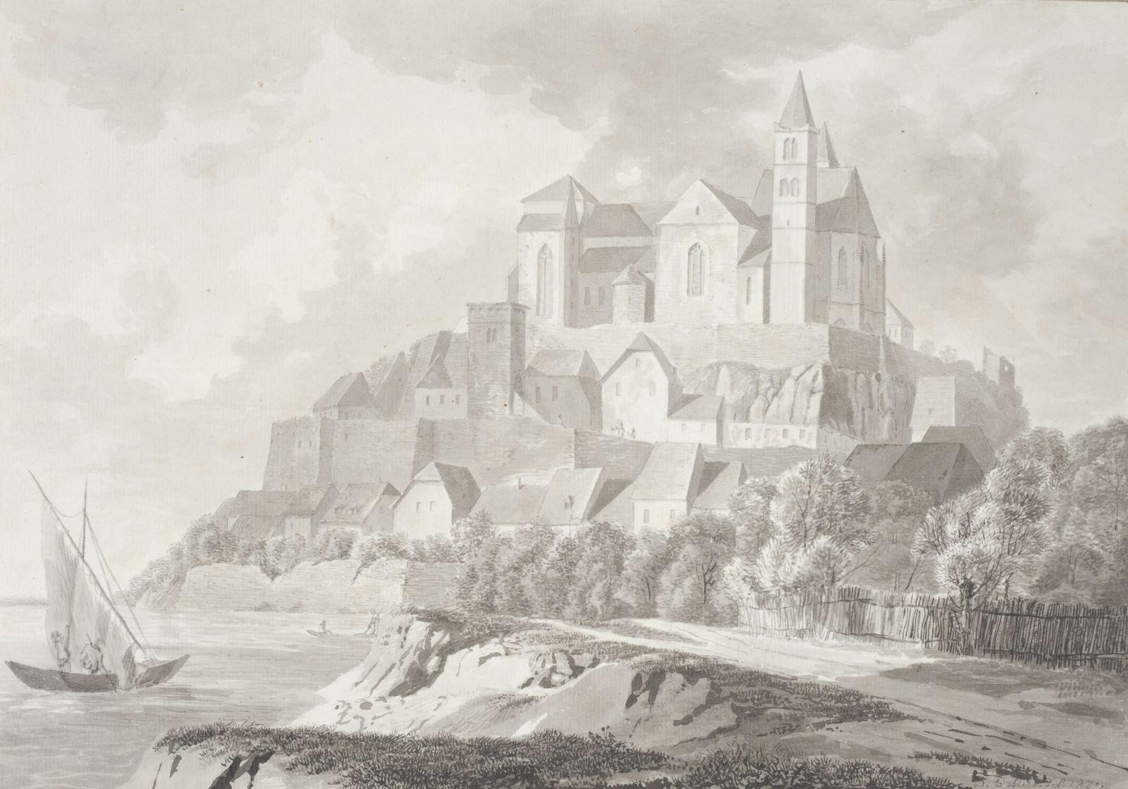 Paysage de Vieux-Brisach, David Ortlieb, 1821 achevé en