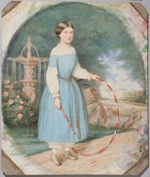 Portrait de Marie-Jeanne Herzog à l'âge de 10 ans, Michel Hertrich, 1852