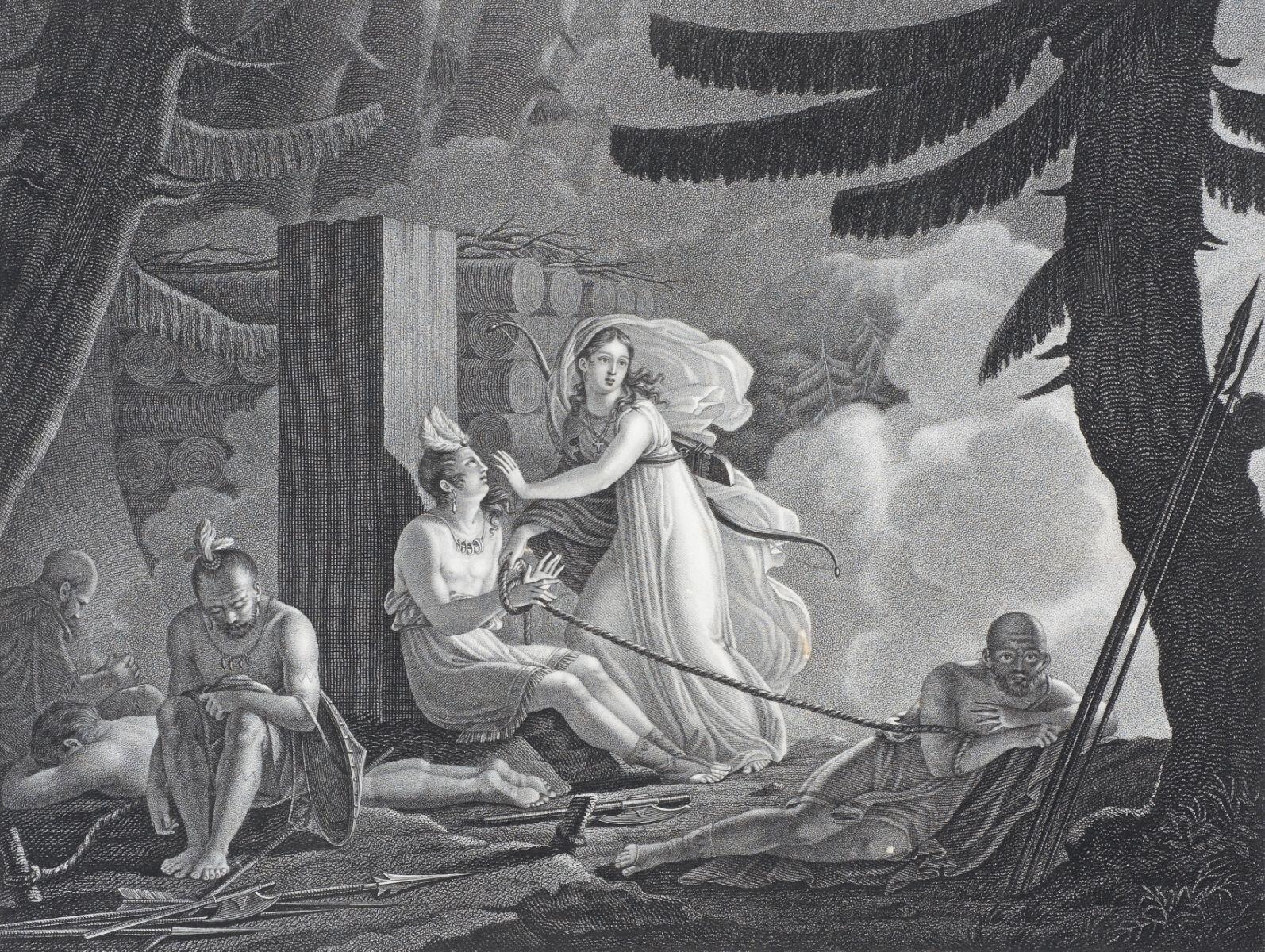 Atala délivre Chactas, Charles Abraham Chasselat, 1801 après
