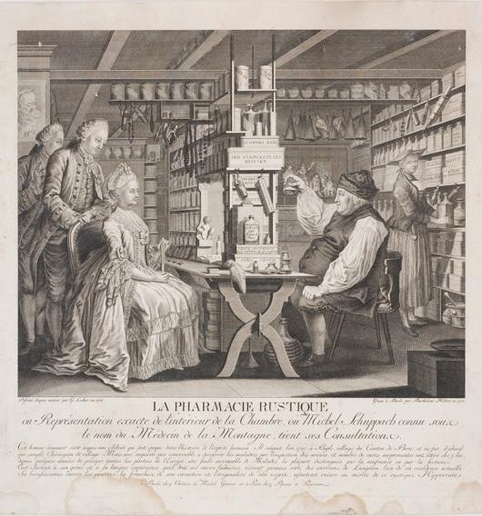 La pharmacie rustique, Gottfried Locher, 1775